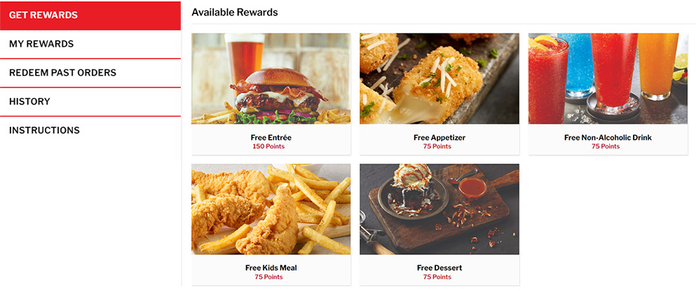 TGI Friday Loyalty Portal   Get Reward New 